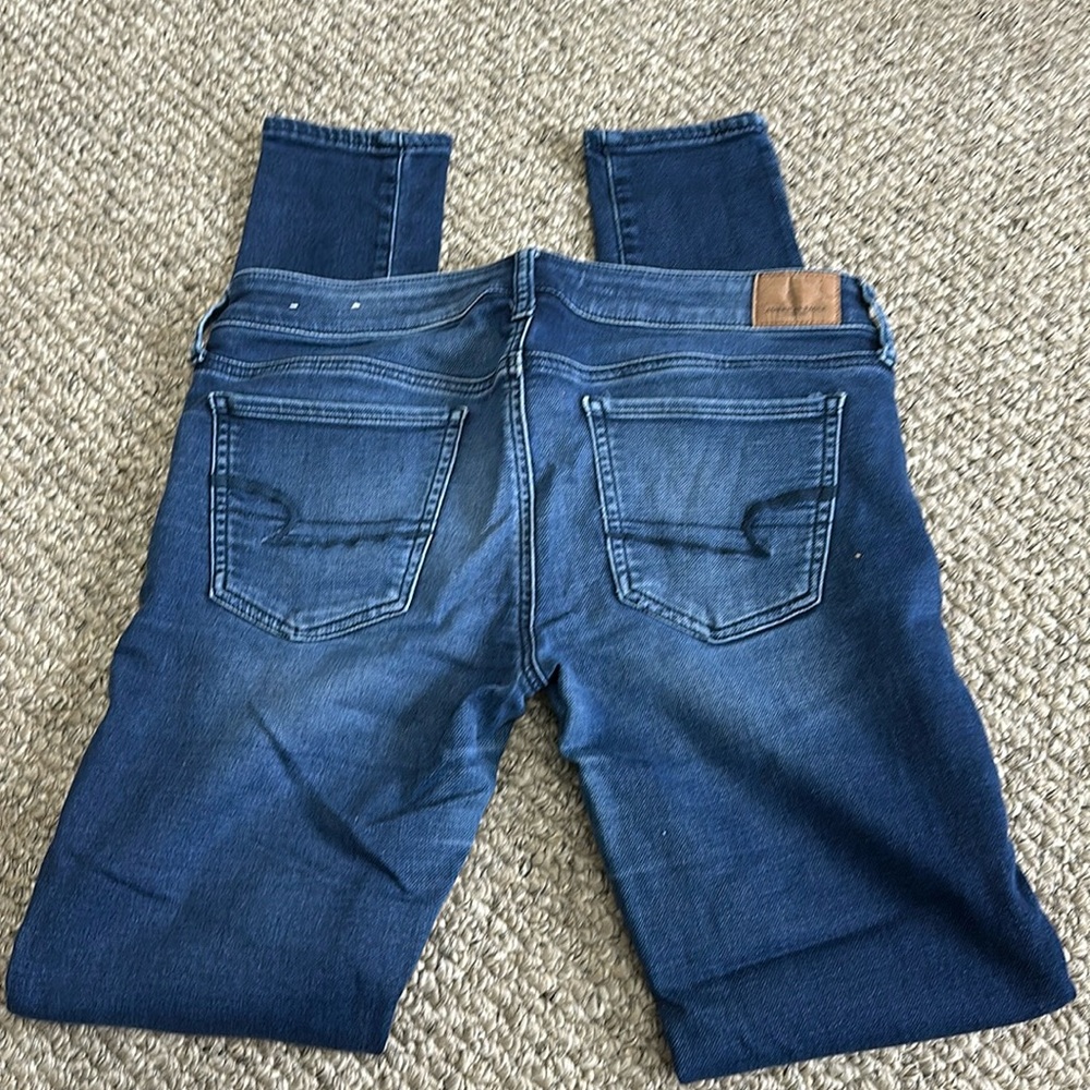 American Eagle super low extra long skinny Jean